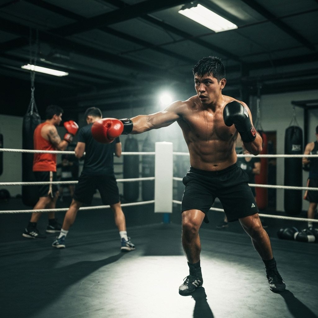Entraînement de boxe intense
